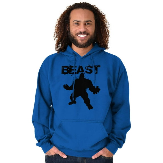 Beast Gym Fitness Meathead Hoodie Hooded Sweatshirt Men Brisco Brands S