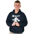 thumbnail image 1 of Beast Gym Fitness Meathead Men's Big & Tall Graphic Hoodie Brisco Brands 5X, 1 of 5