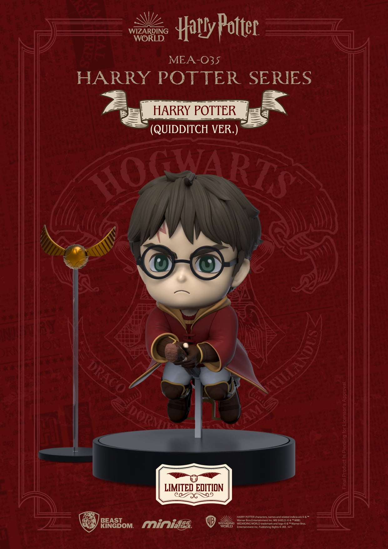 Beast Kingdom Harry Potter MEA-035 Limited Edition Quidditch Version Mini Egg Attack Figure