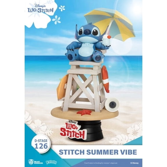 Beast Kingdom - Lilo & Stitch - D-Stage - Stitch Summer Vibe 6" Statue