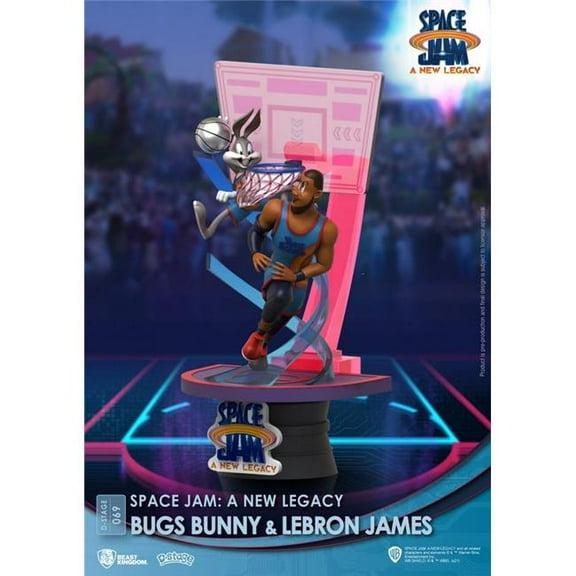 Beast Kingdom DS-069-CB Diorama Stage Space Jam A Legacy Bugs Bunny & Lebron James Close Box Figure