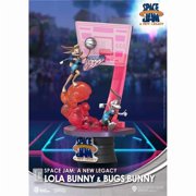 Beast Kingdom DS-072-CB Diorama Stage Space Jam A Legacy Lola & Bugs Bunny إغلاق مربع الشكل