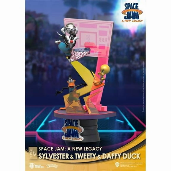 Beast Kingdom DS-071-CB Diorama Stage Space Jam A Legacy Sylvester, Tweety & Daffy Duck Close Box Figure