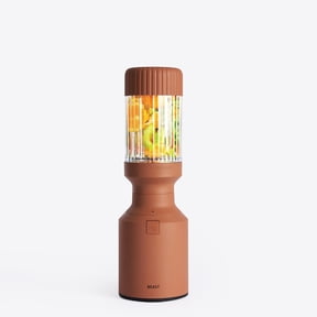 The Beast Mini® Blender | Compact, Personal Countertop Blender for Smoothies, Shakes, Food Prep, Frozen Fruits & Veggies, Sauces & Dips | Portable Bottle, Straw Cap and Straws | 600W Motor (Terra)