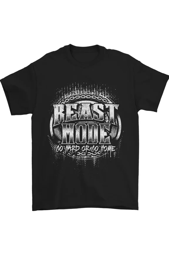 Beast Mode Go Hard Gym Training Mma Fighter Workout Art Wear Unisex T-Shirt, up to size 5XL