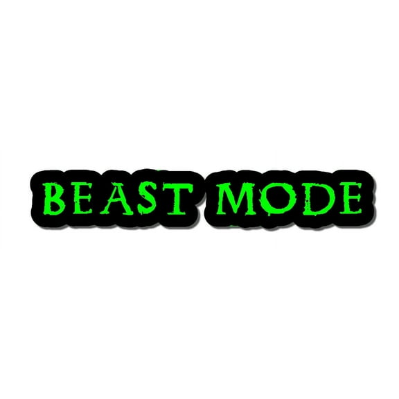Beast Mode JDM Drift Race Off Road Funny Decal Sticker 6" Inches Long - Model: 839B3