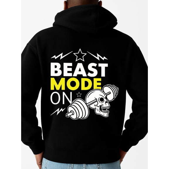 Beast Mode On hoodies funny humor men regular fit black Sporty Athletic Hoodie For Fall & Winter funny y2k funny humor Retro Unisex Shirt Graphic tshirts Original Unisex Shirt Cotton tshirts