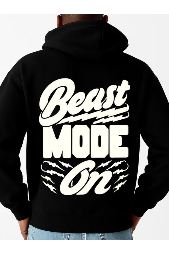 Beast Mode On hoodies & sweatshirt funny humor mens machine washable black Perfect for Fall & Winter aesthetic work vintage Vintage Unisex Shirt Cotton tshirts Vintage Unisex Shirt Graphic tshirts