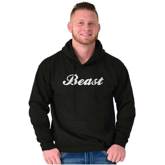 Beast Motivation Workout Gym Fitness Men's Big & Tall Graphic Hoodie Brisco Brands 2X