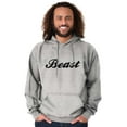 thumbnail image 1 of Beast Motivation Workout Gym Fitness Men's Big & Tall Graphic Hoodie Brisco Brands 2X, 1 of 2