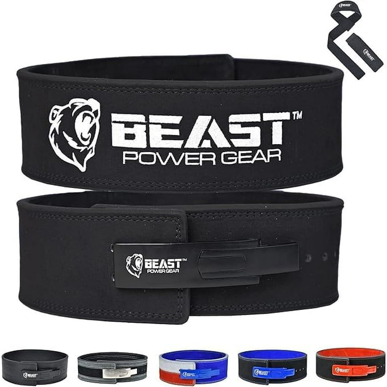 Weight high quality Lifting Belt with Lever Buckle 10MM Thick & 4 Inches Wide Free Strap