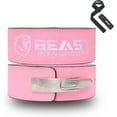 thumbnail image 1 of Beast Power Gear Weight Lifting Belt with Free Strap - 4 Inches Wide 10MM 13MM Lever Belt Weightlifting with Lever Buckle, 1 of 5