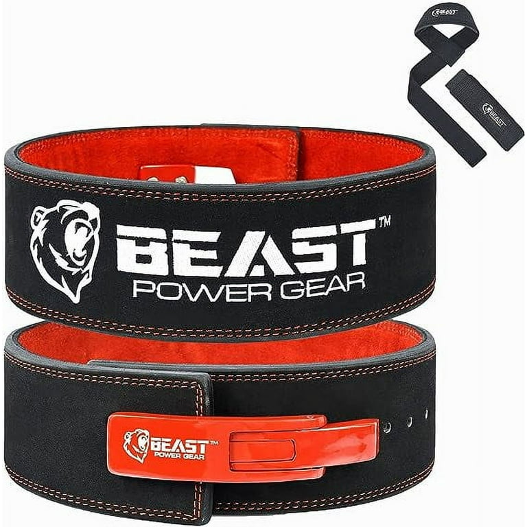 Beast Power Gear Weight Lifting Belt with Free Strap - 4 Inches