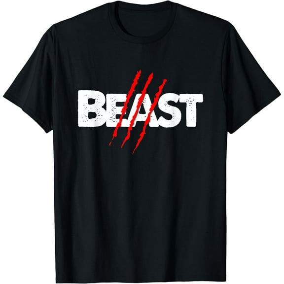 Beast Scratch Funny Creative Graphic T-Shirt