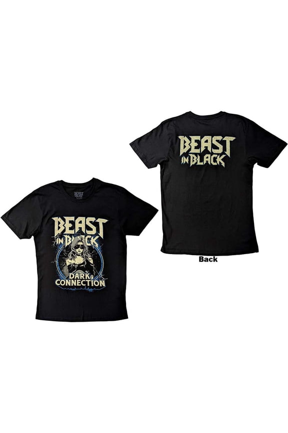 Beast in Black Unisex T-Shirt: Dark Connection Girl (Back Print)