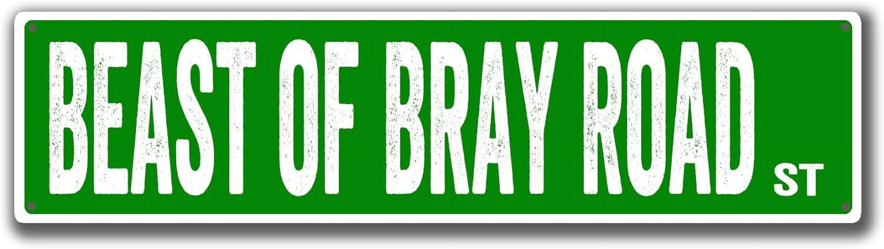 Beast of Bray Road Street Metal Tin Sign Road Garage Living Room ...