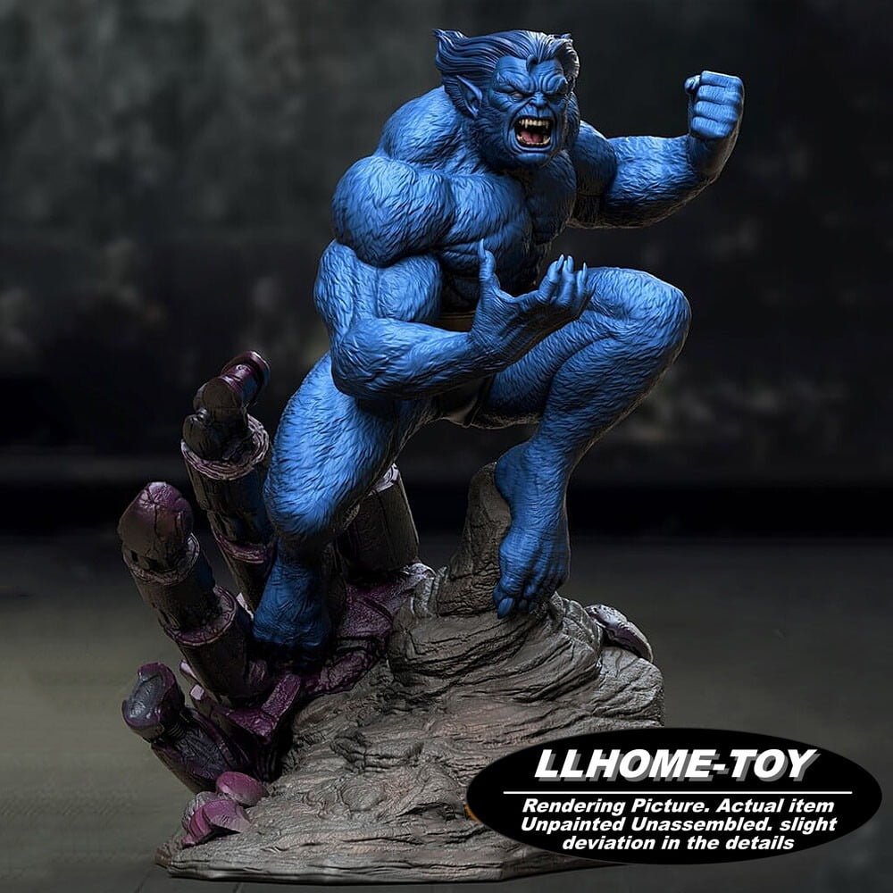 Beast vs Sentinel 22cm Tall Resin Model Kit Unpainted 3d Print GK ...