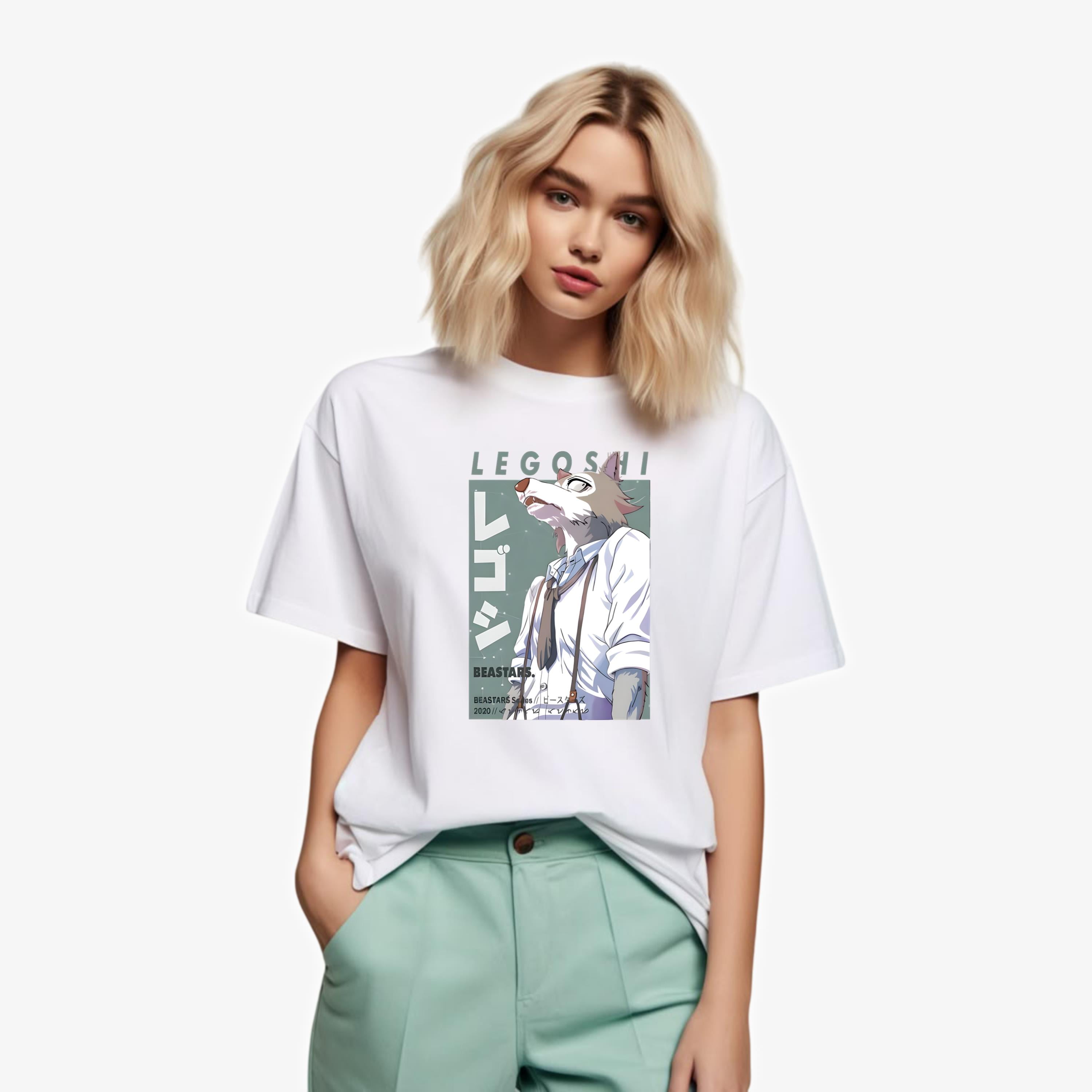 Beastars Legoshi Anime Manga Wolf Louis Haru Fan T-Shirt, for men ...