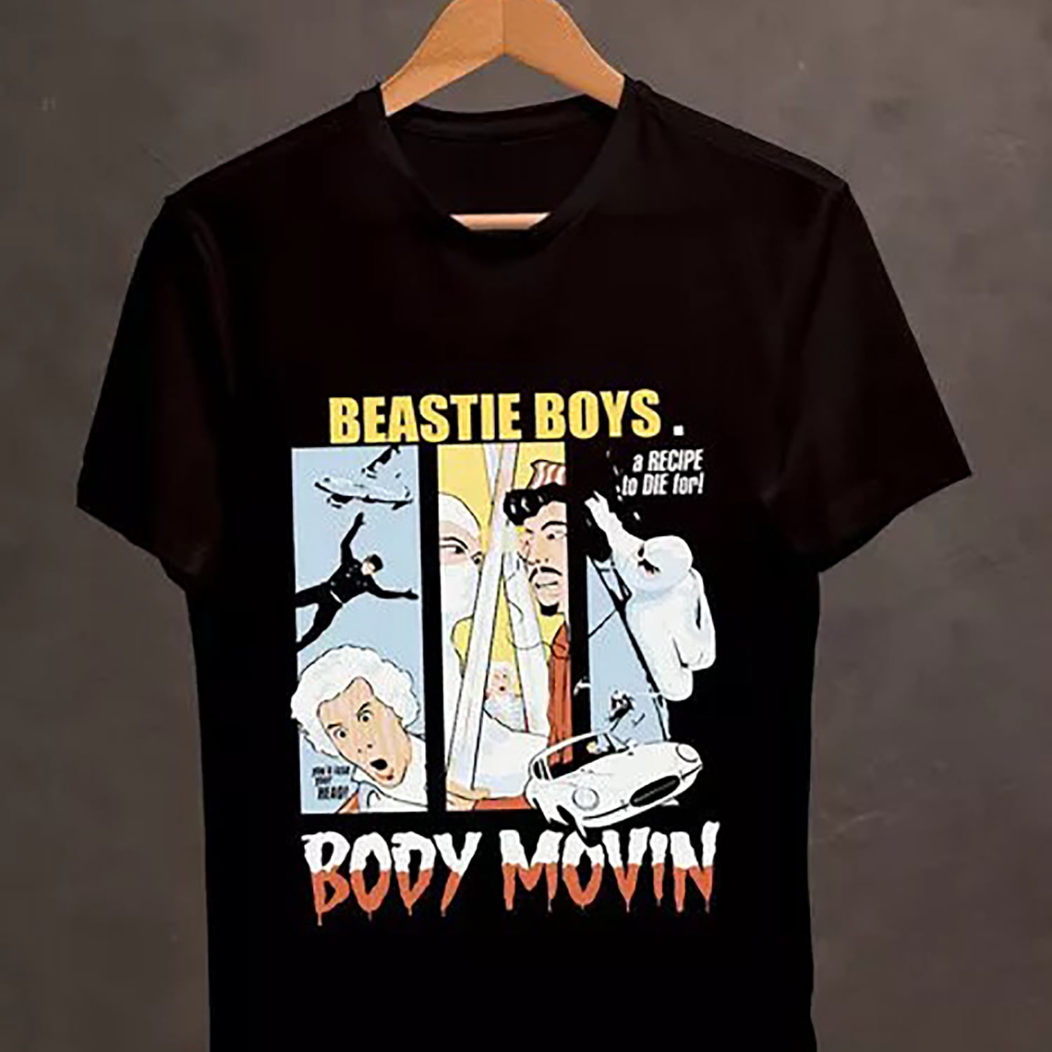 Beastie Boys Body Movin Rock Band Black T-shirt Short