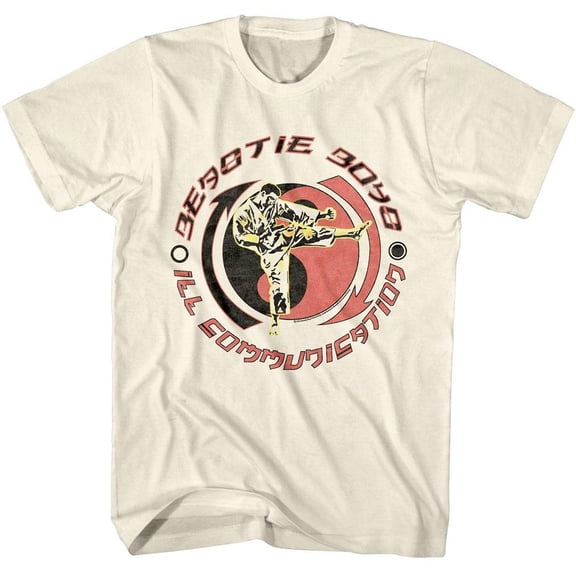 Beastie Boys - Ill Communication Ying Yang - American Classics Officially Licensed - Natural Adult Short Sleeve T-Shirt