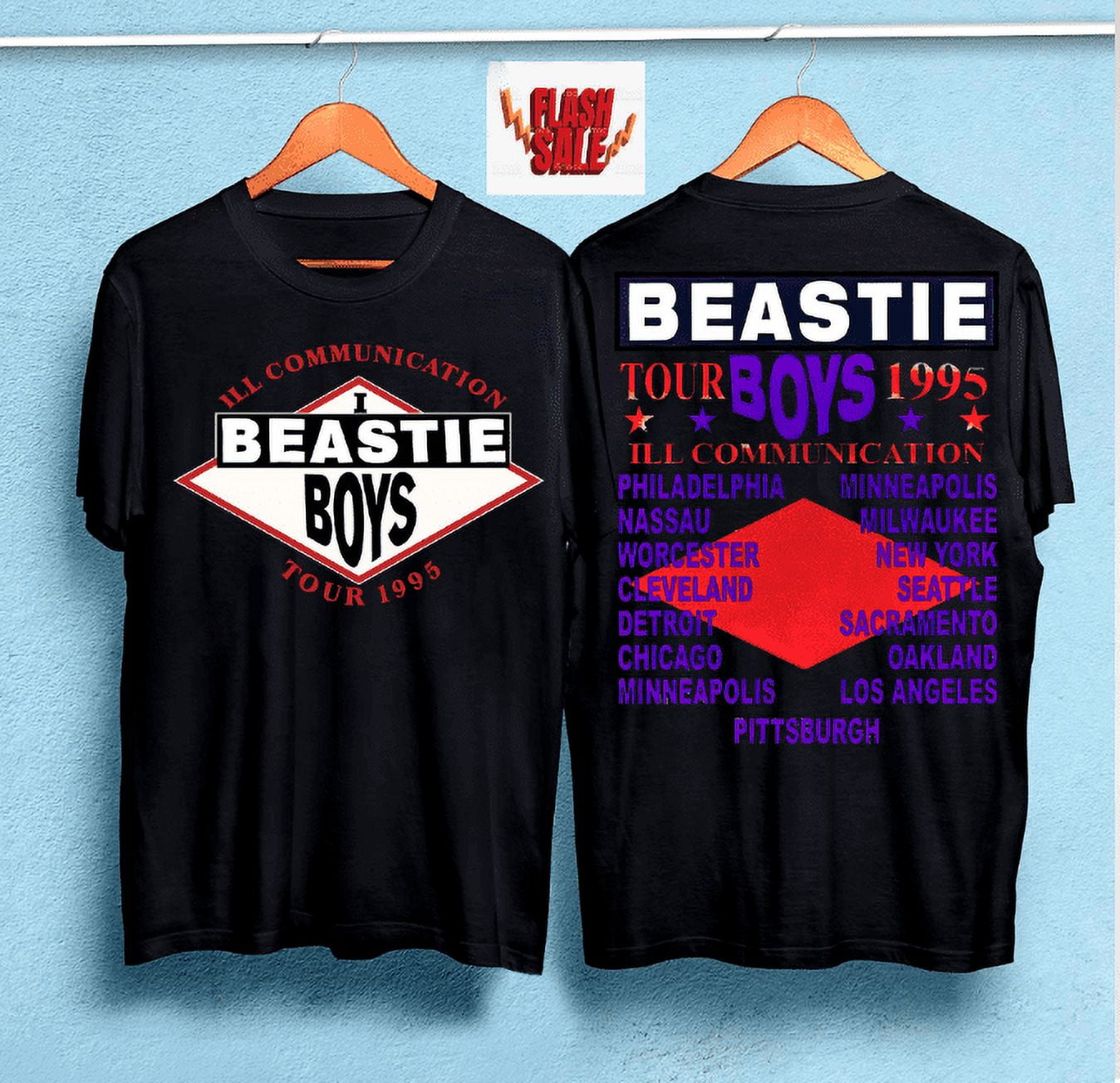 Beastie Boys Tour 1995 Vintage Ill Communication T-Shirt Beastie Boys Tour 1995 Vintage Ill Communication T-Shirt