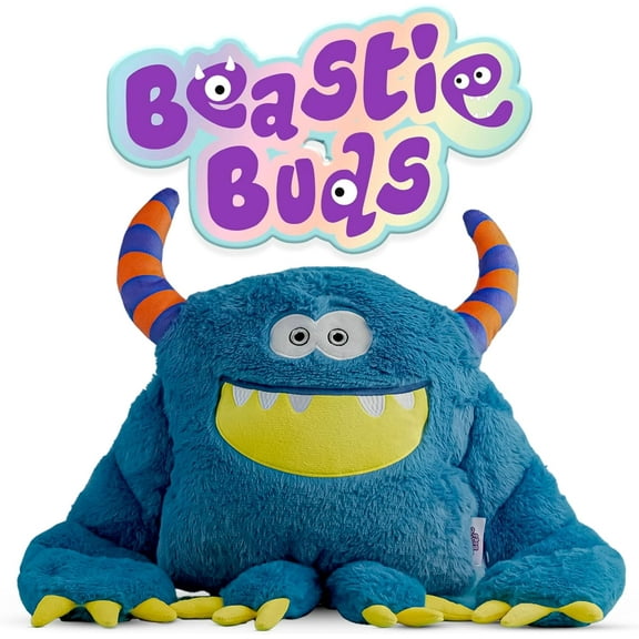 Beastie Buds Weighted Stuffed Monsters Huggable 2.25lb Weighted Blue Plush Toy