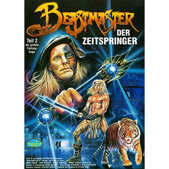 Beastmaster 2: Through the Portal of Time (1991) Movie Poster 24x36 inches German