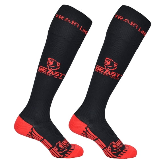 Beastpowergear Deadlift Compression Athletic Socks Knee High Performance Powerlifting Shin Protection Men & Women
