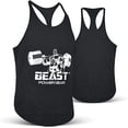 thumbnail image 1 of Beastpowergear Men's Gym Stringer Tank Top Y-Back Bodybuilding Cut Shirt Fitness Training Mesh Sleeveless Vest, 1 of 1