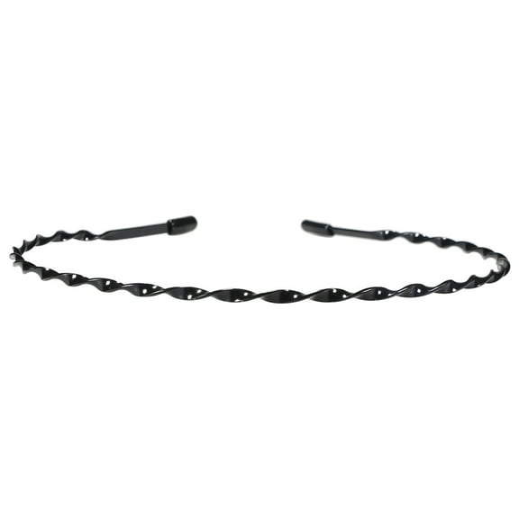 Beastres Hair Care,Metal Men Women Sports Headband Hair Band Hoop Comb Hairband Wave Black Headwear,Hair Products,A