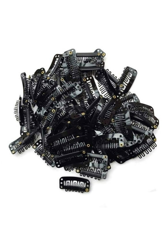Hair Clips,Hair Accessories,U Snap For Shape Black Hair Wigs Clips Extensions Weft 40PCS wig,Hair Barrettes for Women,Hair Bows,Barrettes for Women,Black
