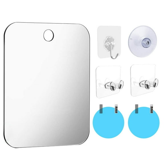 Beastres Shave,Large Fogless Shower Mirror Includes 1 Adhesive Hooks, Anit-Fog Shower Mirror,A