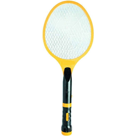 Beastron Bug Zapper Electric Fly 3000V USB Rechargeable, Mosquito Racquet Killer Racket with LED Light & 2 Layer Mesh (Large Size), (Yellow, 4 Pack)