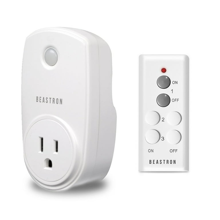 Beastron Wireless Remote Controlled Electrical Outlet (1 Pack