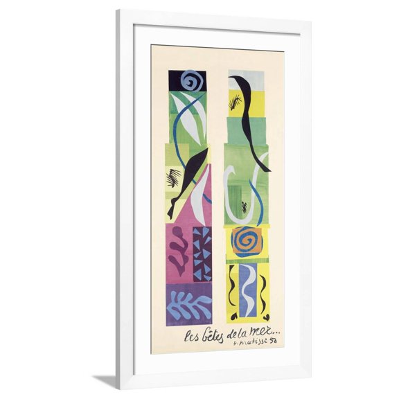 Beasts of the Sea Framed Art Print by Henri Matisse, 19" x 38", Sold by Art.com