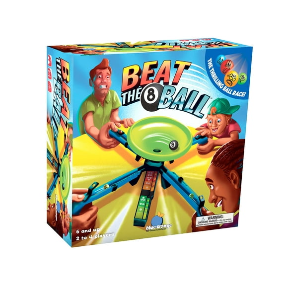 Beat The 8 Ball Action Dexterity Party Game - Kids, Family or Adult Speed Active Party Game by Blue Orange Games for 2 to 4 Players. Recommended for Ages 6 & Up. C37