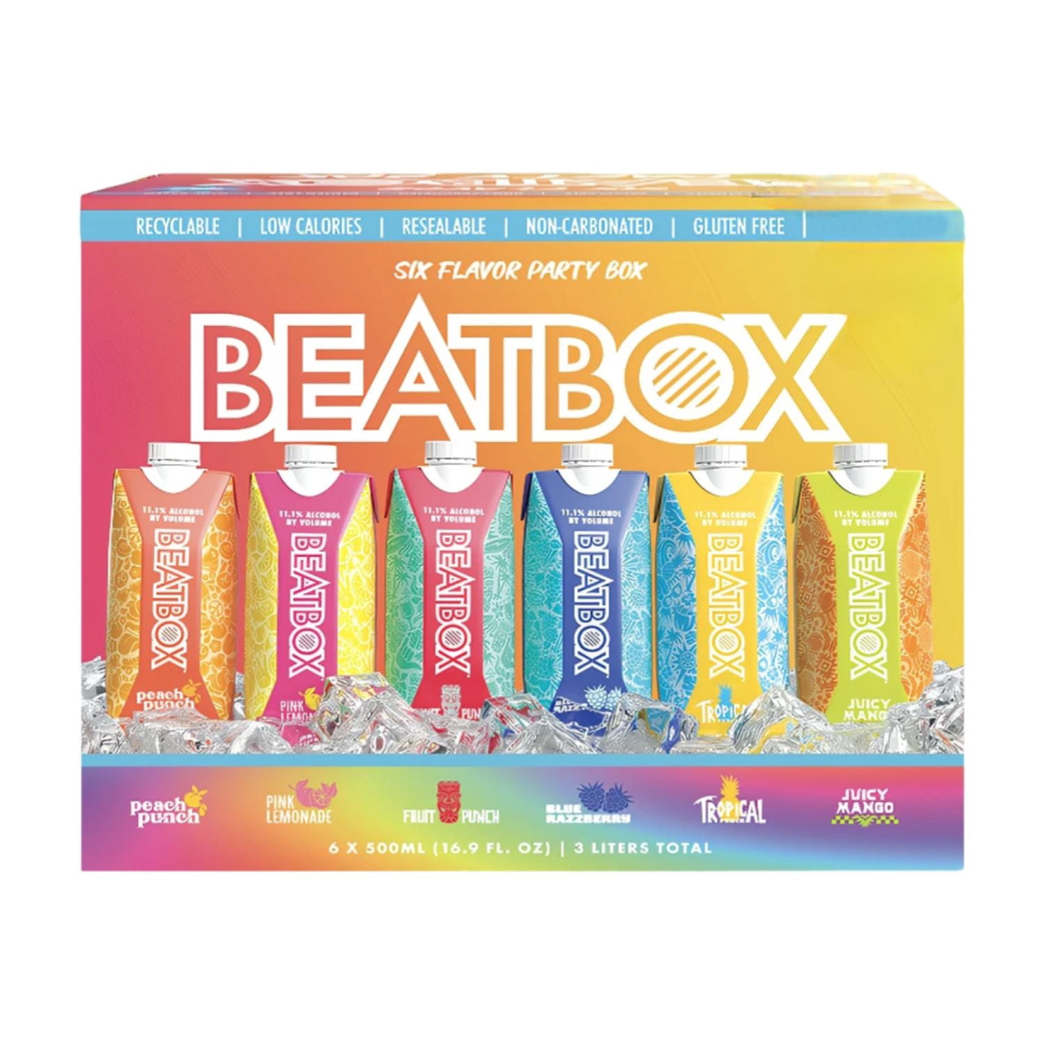 Beat Box Variety Pack Malt Beverage, 500 ml 6 Pack Carton 11.1% ABV ...