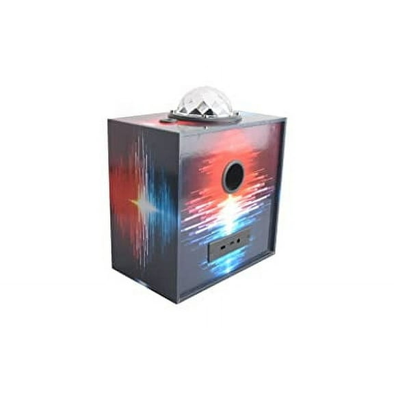Beat Box Wireless Bluetooth Speaker with Dancing LED Lights & Starlight for Adults & Kids (Soundwaves)