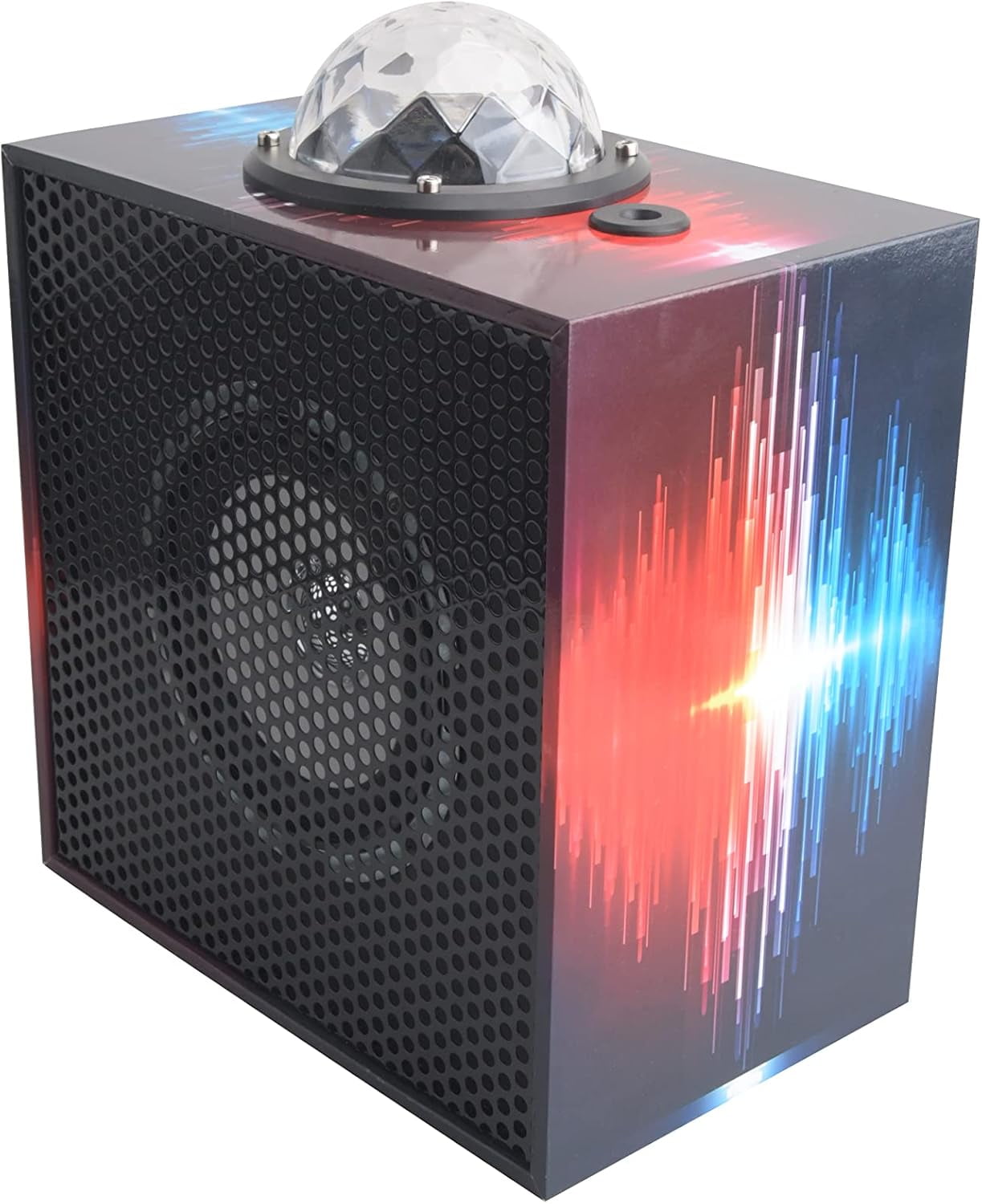 Beat Box Wireless Bluetooth Speaker with Dancing LED Lights & Starlight ...