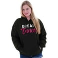 thumbnail image 1 of Beat Breast Cancer Support Awareness Hoodie Sweatshirt Women Brisco Brands M, 1 of 6
