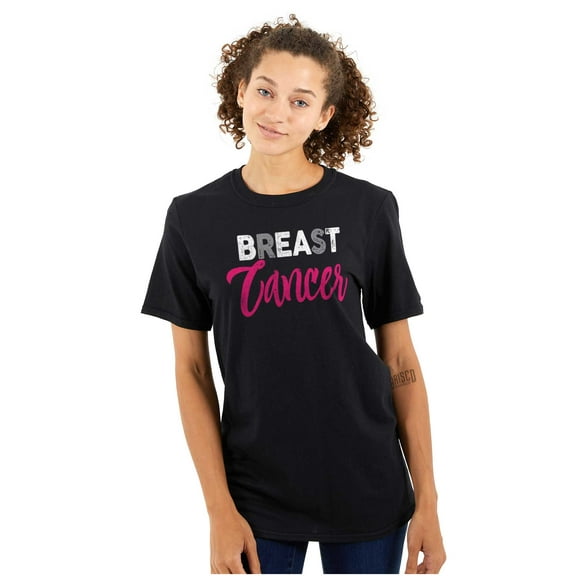 Beat Breast Cancer Support Awareness Women's Plus Size Graphic Tee Brisco Brands 2X