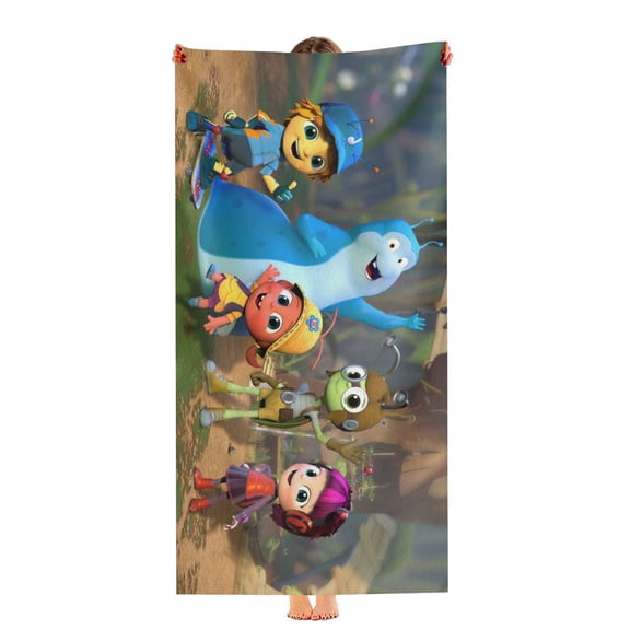 Beat Bugs Beach Towel Quick Drying Microfiber Pool Tower 30"x60" Birthday Gift