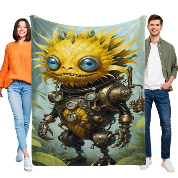 Beat Bugs Flannel Blanket 50*60 in inch Soft And Comfortable With Clear Patterns And Easy Cleaning