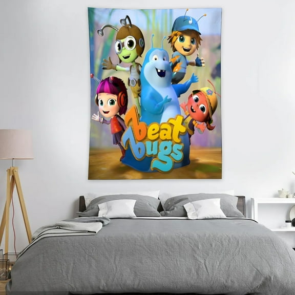 Beat Bugs Tapestry Bedroom Indie Small Tapestry Wall Hanging decor for Living Room Dorm 30"×40"inch