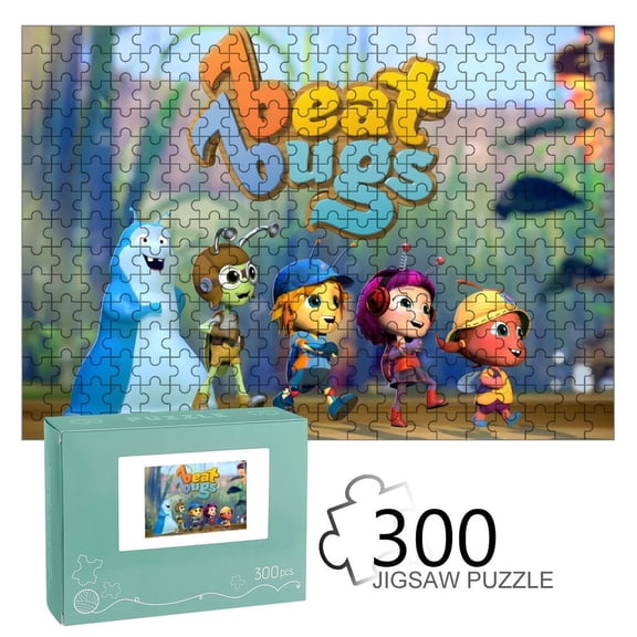 Beat Bugs-themed Wooden jigsaw Puzzle for home Decoration or gift for fans friend,family.300pc