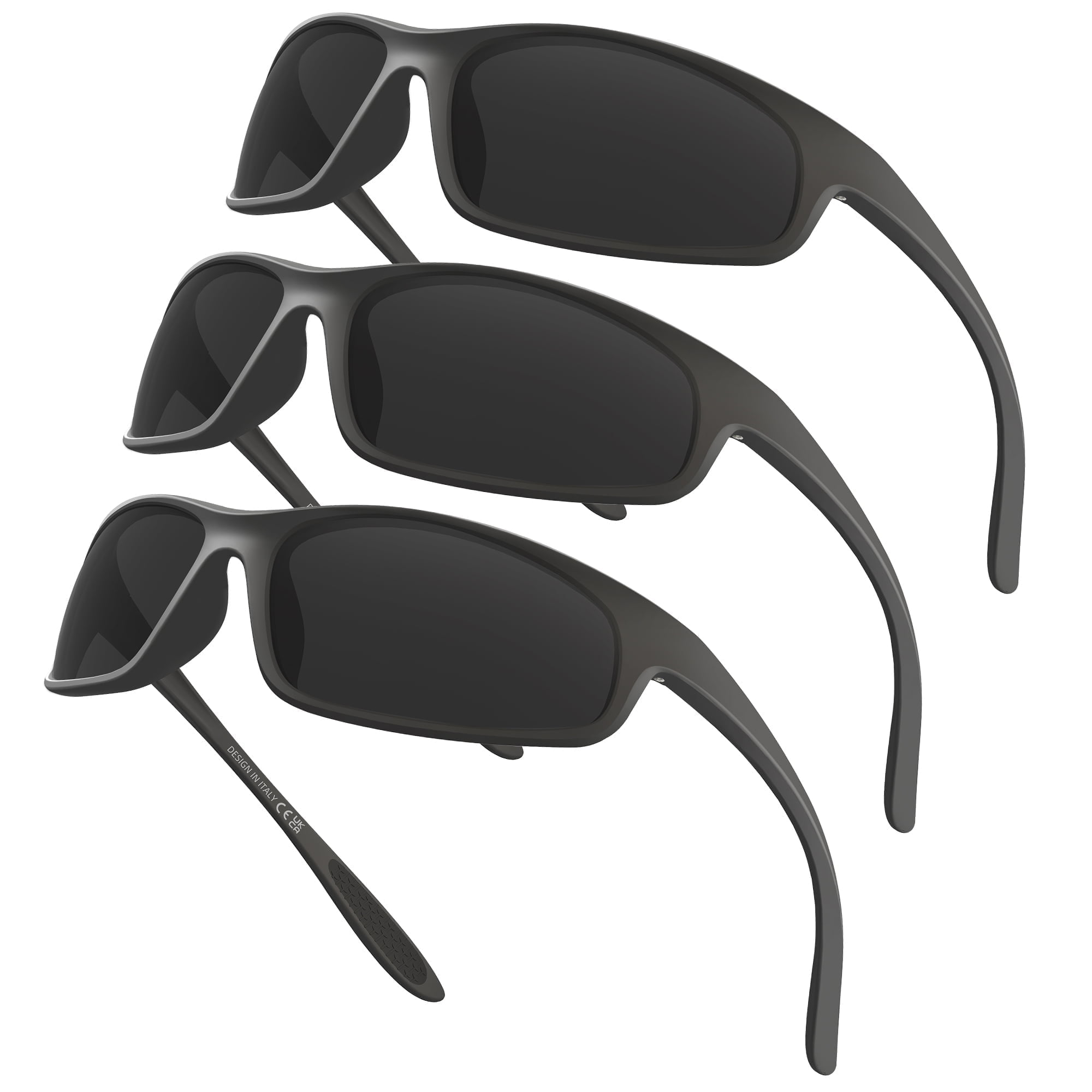 CAREFULLY Sports Sunglasses for Men Women UV400 Protection 3 Pack Set