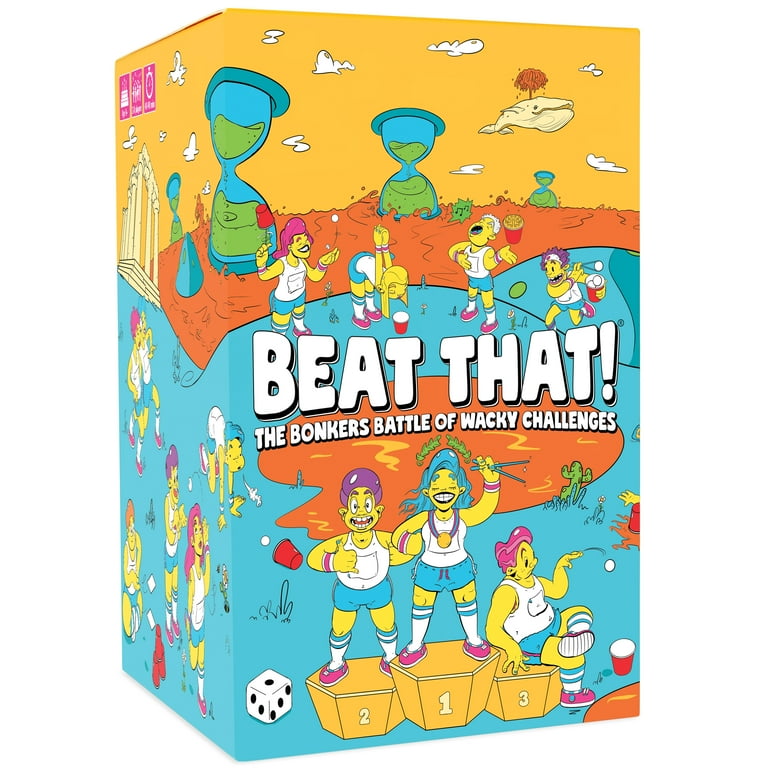  Gutter Games Beat That! - The Bonkers Battle of Wacky  Challenges - Games for Family Game Night, Fun Family Games for Game Night,  Party Games for Adults and Family - Family