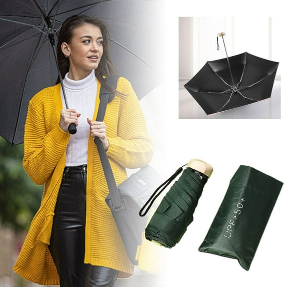 Beat The Heat In Style! Mini Sun Umbrella - Companion for Picnics, Beaches, Summer Outings - Portable - Rubber