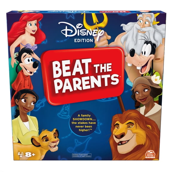 Beat The Parents Disney Edition Board Game, Kids vs. Parents Family Board Games, Fun Games, Family Games, Disney Gifts, Games for Kids Ages 8+