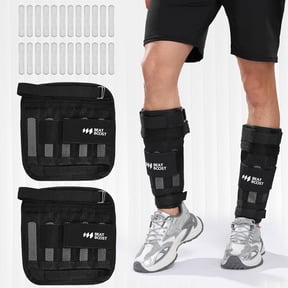 BeatBoost Adjustable 20lb Ankle Weights Loss Strength Training for Men Walking Exercise Workout Aerobics